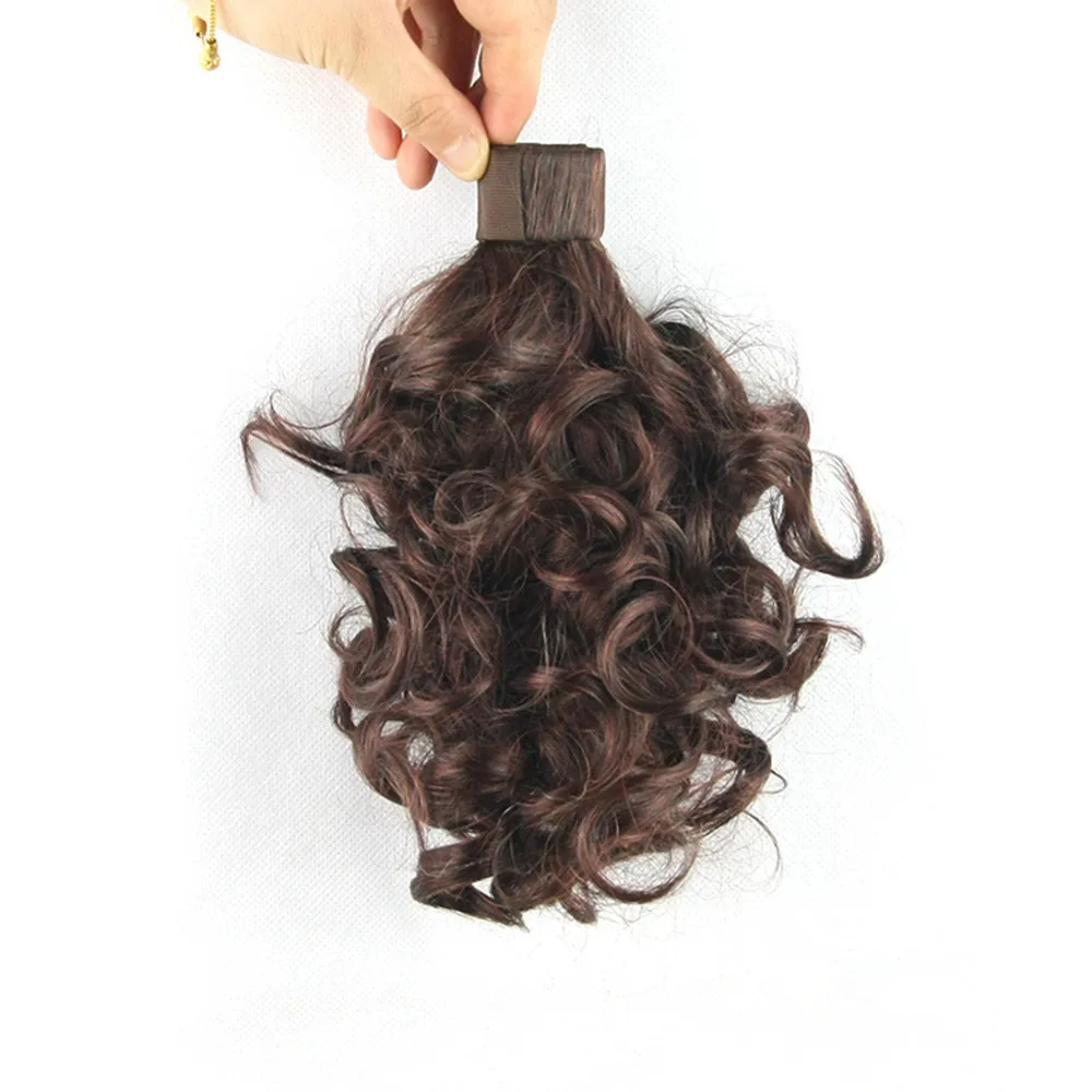 

Gres Bouncy Curly High Temperature Fiber Short Ponytails 10inch Horsetails for Women 11 Colors