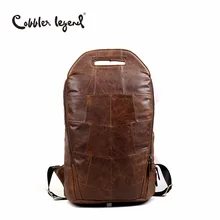 Cobbler Legend, мужские Модные Винтажные рюкзаки из натуральной воловьей кожи, Вместительная дорожная сумка на плечо для подростков