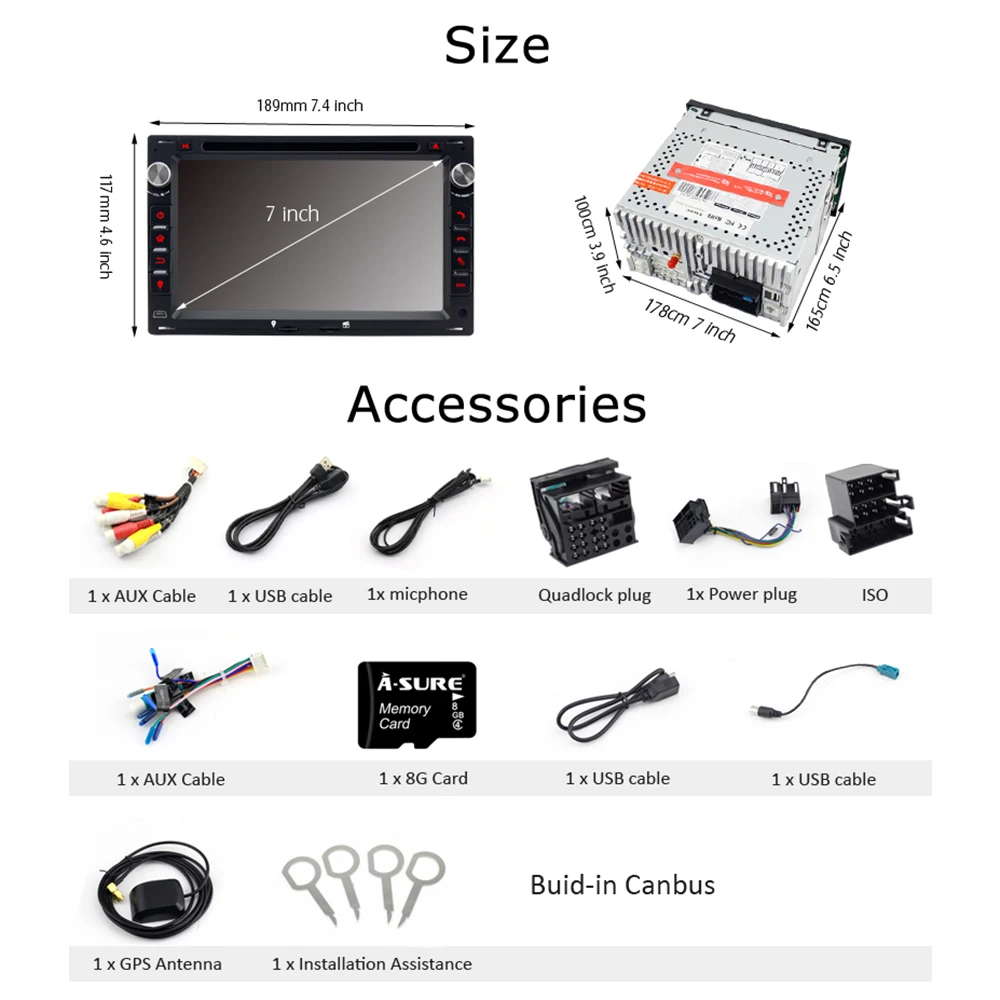 Excellent A-Sure 2 Din Car Auto Radio GPS DVD SAT NAV Navigation For Volkswagen VW PASSAT B5 JETTA BORA TRANSPORTER T5 GOLF 4 SHARAN SEAT 3 Excellent A-Sure 2 Din Car Auto Radio GPS DVD SAT NAV Navigation For Volkswagen VW PASSAT B5 JETTA BORA TRANSPORTER T5 GOLF 4 SHARAN SEAT 3
