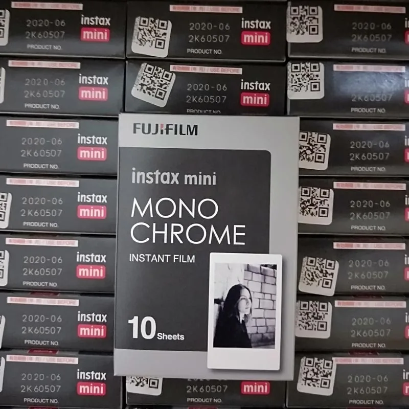 Fujifilm Instax Mini Film 10 монохромный и 20 Белый для Fuji Camera 7S 8 9 25 50s 90 SHARE смартфон принтер SP 3 2