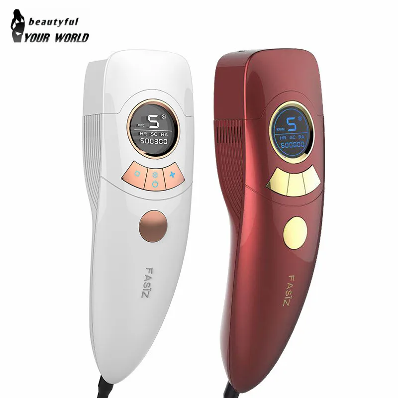 Эпилятор Fasiz Ice cool IPL, постоянное лазерное удаление волос с ЖК-дисплеем, лазерный триммер для бикини, фотоэпилятор