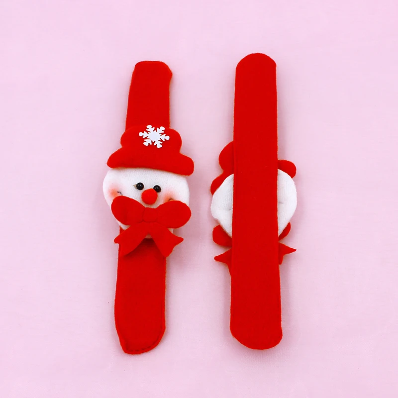 WEISIPU 5pcs Christmas Bracelets Patting Circle Children Gift Santa Claus Deer New Year Christmas Xmas Decoration
