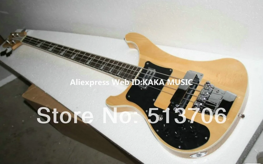 

Left Handed Guitar Natural 4 Strings 4003 Electric Bass Wholesale Guitars free shipping