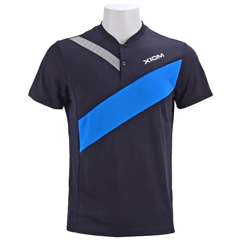 Xiom, одежда для настольного тенниса, Мужская одежда, футболка с коротким рукавом, футболка для пинг-понга, Джерси, спортивные майки, Ma Long style - Цвет: seb