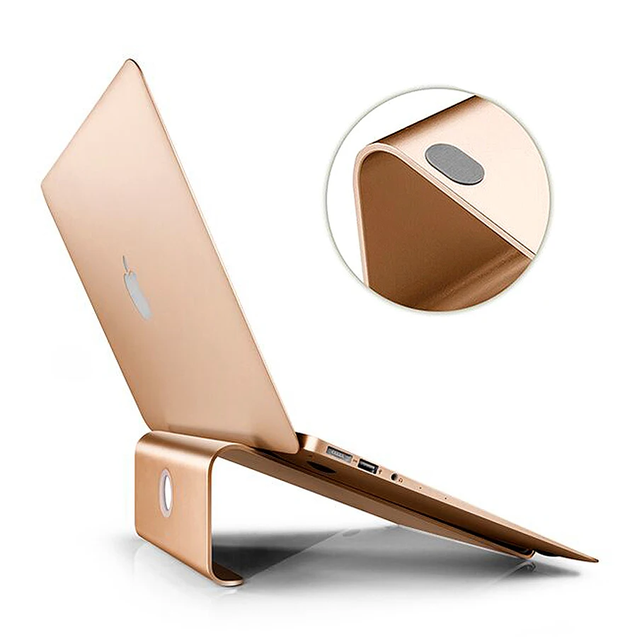 

Aluminum alloy Laptop Stand with Silicone feet for 11-17 inch laptop/Tablet/Air/ Pro Metal desk stand for notebook