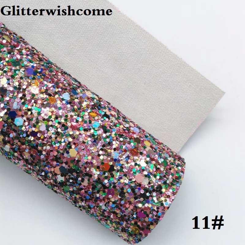 Glitterwishcome 21X29 см A4 Размеры виниловые обои для банты с эффектом блестящей кожи тканевый Виниловый фон для банты, GM082A - Цвет: 11