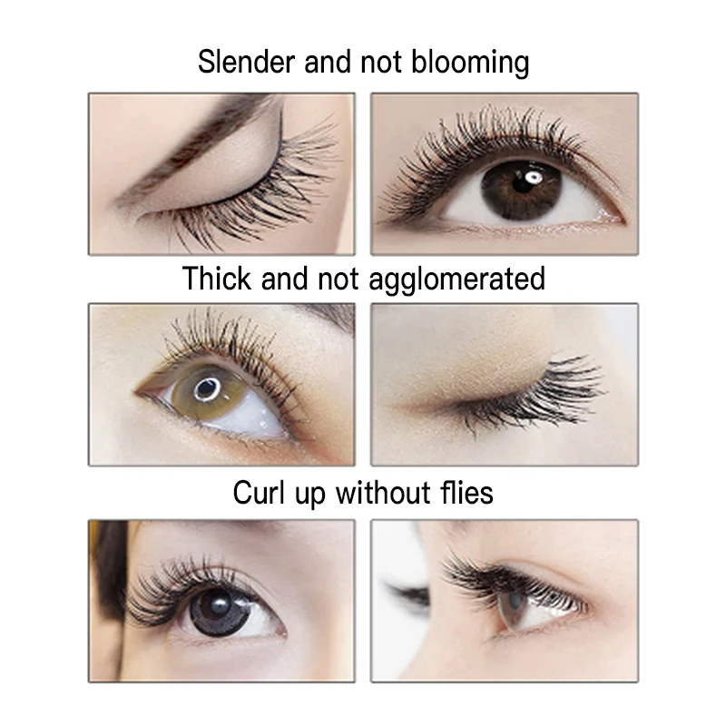 Dfn Black Clear Silk Fiber Lash 4d Waterproof Eye Fiber Mascara Volume Long Lashes Curl Thick Eyelash Makeup Set For Eye - Mascara - AliExpress