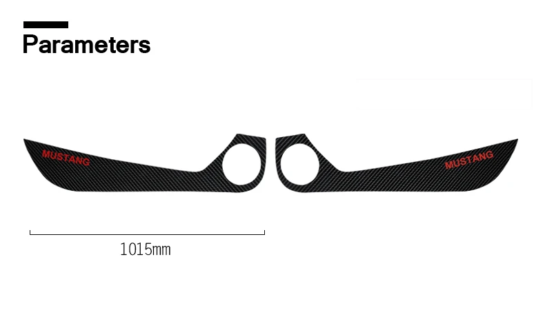 TPIC автомобиль-Стайлинг 1 комплект/2 шт. Автомобильная дверь из углеродного волокна защитная пленка наклейки аксессуары анти-удар колодки для Ford Mustang