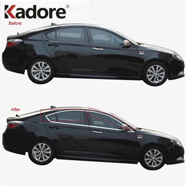 Защитная крышка окна из нержавеющей стали для Hyundai Solaris 2010 2011 отделка автомобиля
