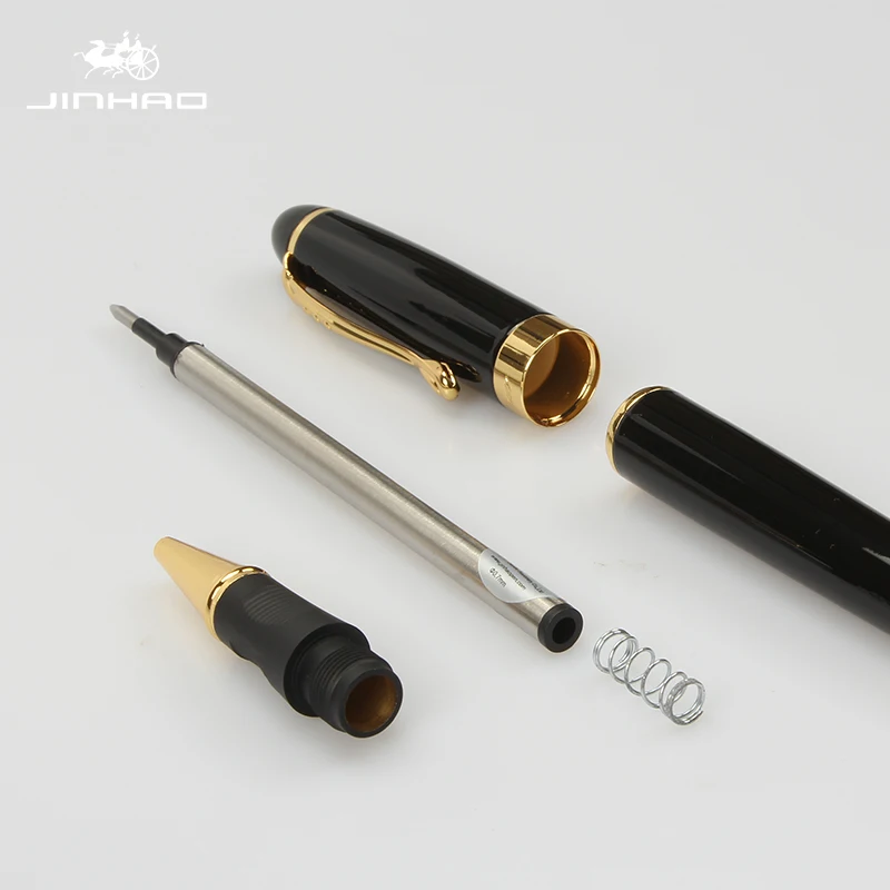 Цветная металлическая шариковая ручка Jinhao 450, роскошные школьные офисные канцелярские принадлежности, роскошные милые ручки для письма, подарок без коробки для карандашей
