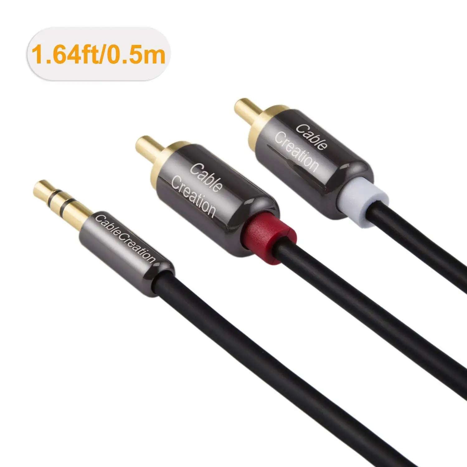J0RINDO RCA кабель 1 6 фута 3 5 мм к стерео аудио Y сплиттер 2RCA папа Мужской для ТВ