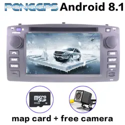 Octa Core Android 8,1 автомобильный Радио для Toyota Corolla 2006-2001 gps навигация CD DVD плеер 2 Din радио ips экран 1080 P Видео FM