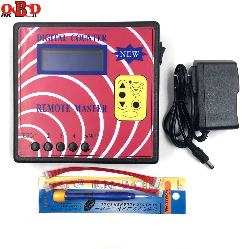 HKOBDII Digital Counter Frequency TesterFixed/Rolling Auto Remotes Copier/MasterRegenerate RF Remote ControllerKey Programmer