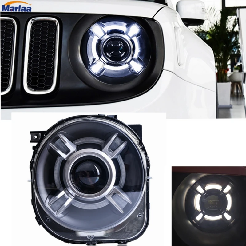 

HID LED Headlight with DRL and Bi-xenon Projector for Jeep Renegade LED Projector Xenon HID Headlights Assembly