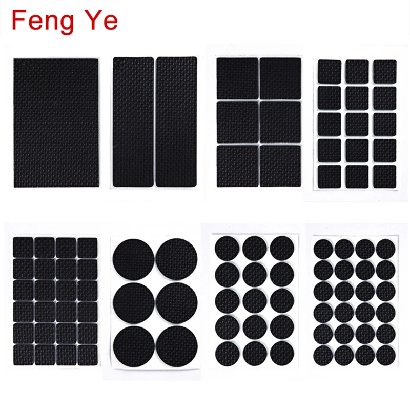 

Feng Ye 1-24PCS Self Adhesive Anti Slip Pad Rubber Furniture Feet Leg Chair Felt Anti Vibration Buffer wooden floor Protectors