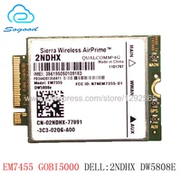Sierra Wireless AriPrime EM7355 GOBI5000 100Mbps NGFF Qualcomm 4G 3G/4G para DW5808e 4GP3D tarjeta de red para Dell Venue 11