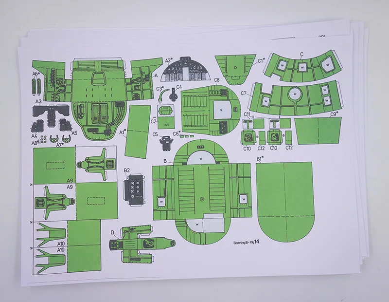 Вызов практическая способность 1/48 66 см x 48 см B-17G air fortress bomber бумажная модель самолета DIY для студентов, коллекция моделей для влюбленных