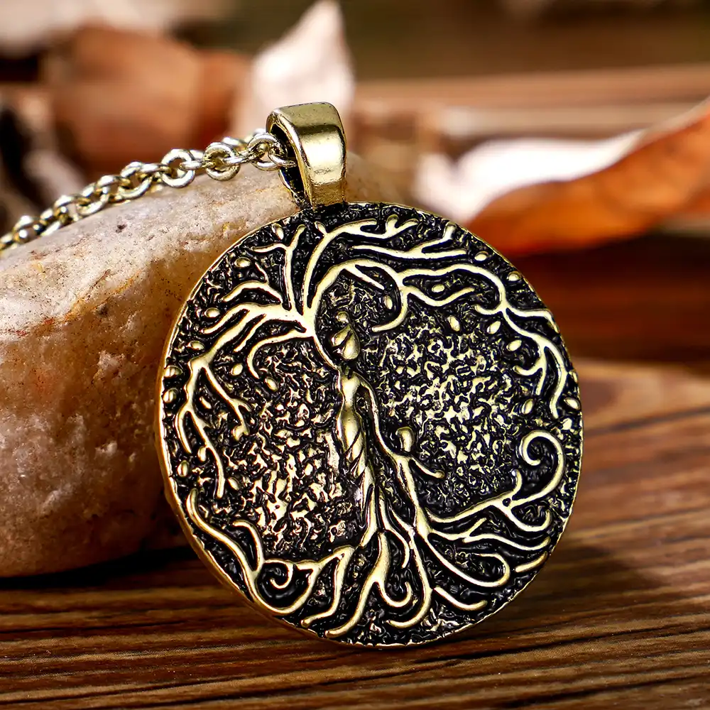 mom and child tree of life necklace