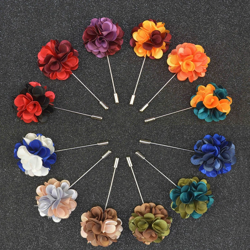 Mdiger Wholesale Flower Long Pin Wedding or Party Handmade Brooch For