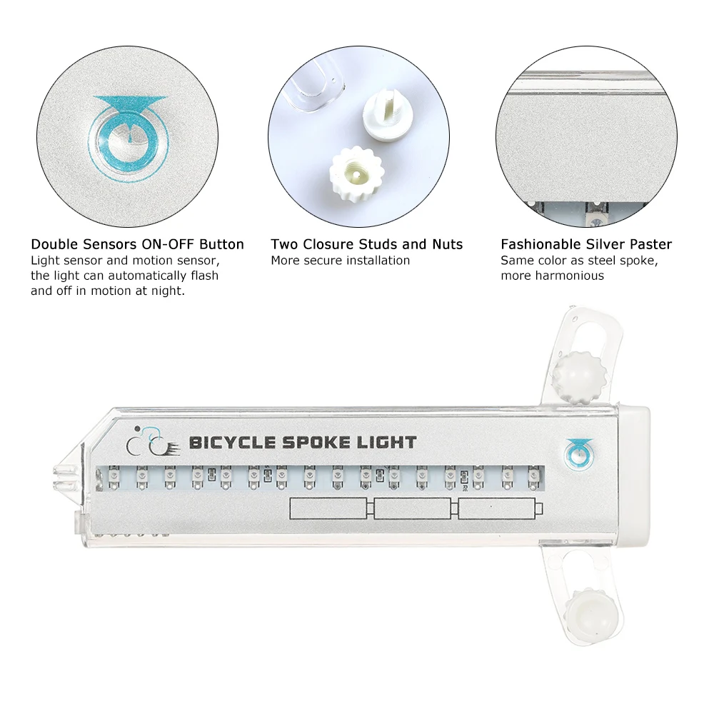Excellent Colorful Bicycle Lights Bike Cycling Wheel Spoke Light 32 LED 32-pattern Waterproof For Cycling Luz De Bicicleta Drop Shipping 15 Excellent Colorful Bicycle Lights Bike Cycling Wheel Spoke Light 32 LED 32-pattern Waterproof For Cycling Luz De Bicicleta Drop Shipping 15