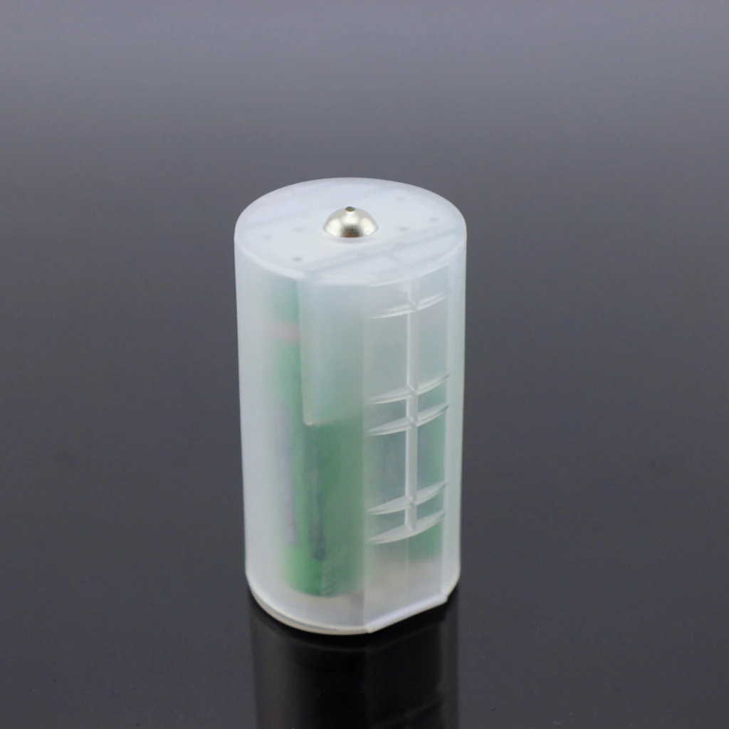 AA Size Battery to D Size Battery Cell Battery Adaptor Holder Case Converter D-Adapter Convenient & Functional Large Strength