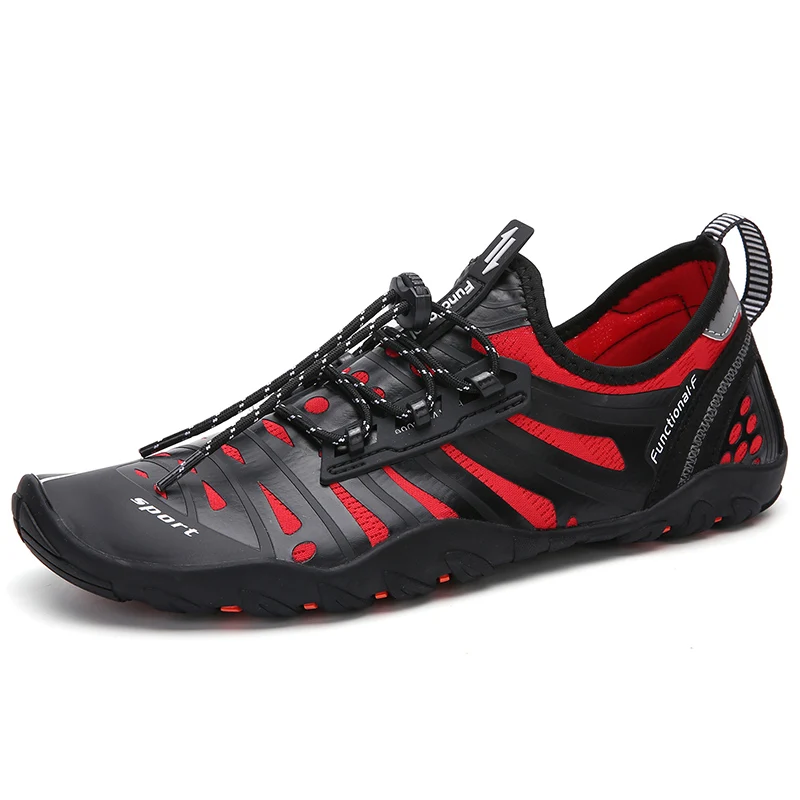 Baratos Descalzo Aqua zapatos verano Zapatos Sandalias playa Mujer zapatos de agua de secado rápido hombres calcetines de buceo zapatillas para nadar Tenis Masculino