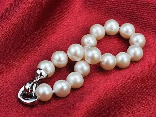 

FREE SHIPPING HOT sell new Style >>>> 9-10mm 7.5 INCH AAA Akoya White Pearl Beaded Bracelet Handmade