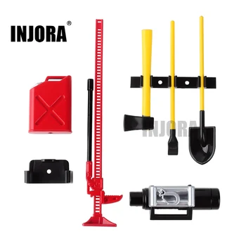 

RC Crawler 1:10 Accessories Mini Fuel Tank Winch Jack Tools Kit for Axial SCX10 TAMIYA CC01 D90 D110 RC Truck Car Parts