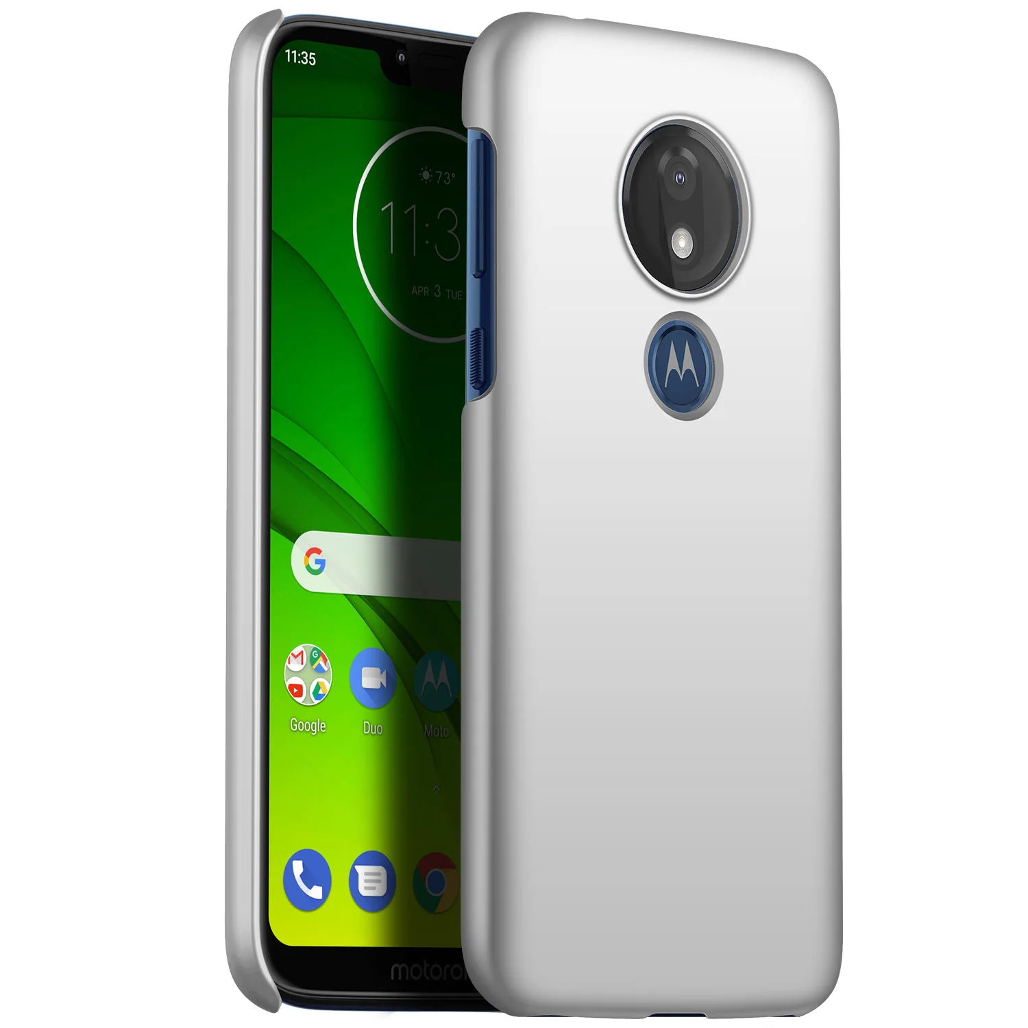 Для moto rola moto G7 power чехол роскошный высококачественный Жесткий ПК Тонкий матовый защитный чехол на заднюю панель для moto g7 power shell - Цвет: silver