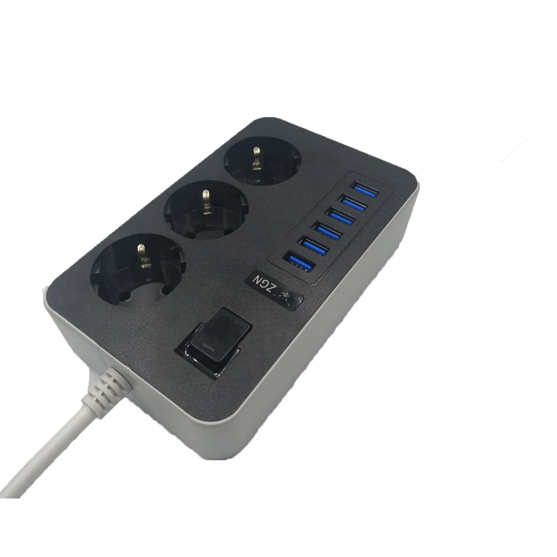USB Мощность удлинитель защита розетки от скачков напряжения 1 8 M шнур штепсельная