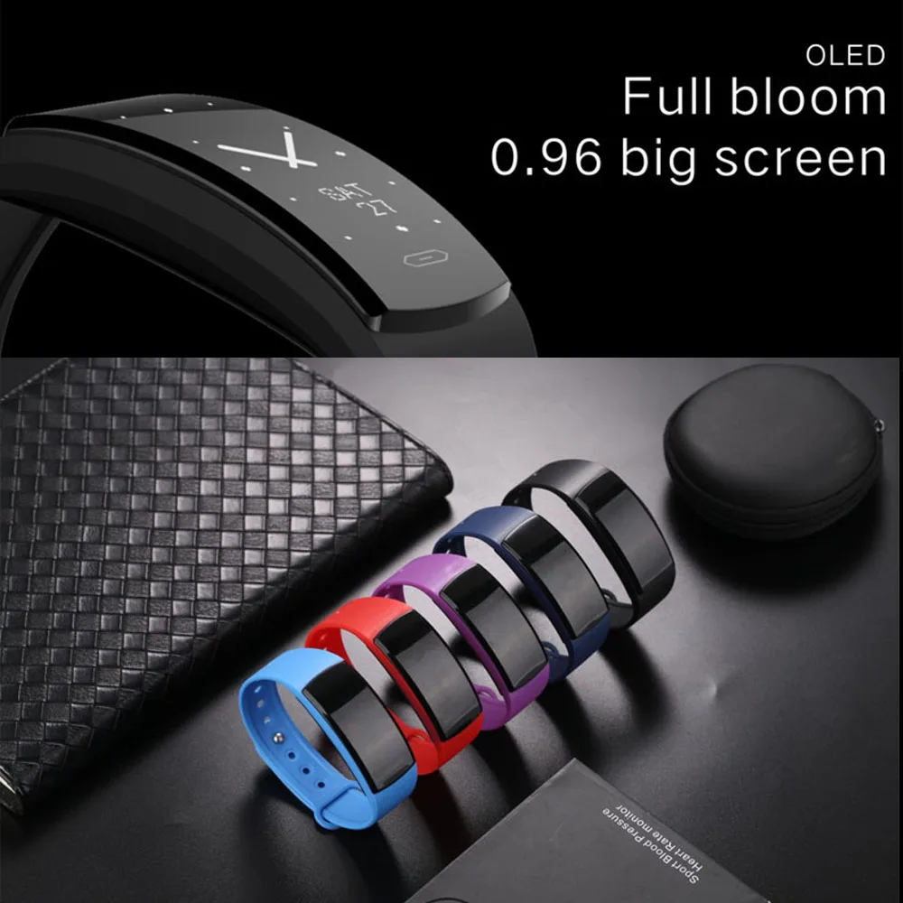 

Sport Couple Watch Smart Bracelet Heart Rate Monitor Pedometer Fitness Tracker Alarm Clock OLED Screen Wristband Women Men Watch