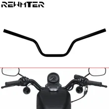 Черный руль для мотоцикла " 25 мм/22 мм для Harley Sportster XL 883 1200 Touring для Yamaha для Suzuki