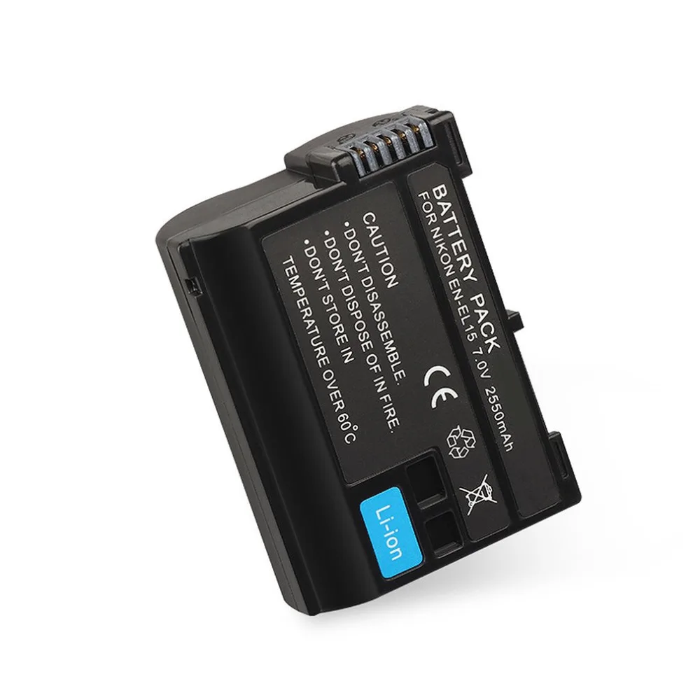 

2018 New Arrival 7V 2550MAH Rechargeable Li-ion Battery Replacement Battery Pack for Nikon D7000 D800 D800E dropshipping