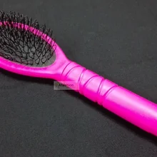 1 шт. розовый цвет мягкая петля щетка для волос гребень для бразильский индийских Кератин Расширение парик человеческих массаж головы Инструменты для укладки