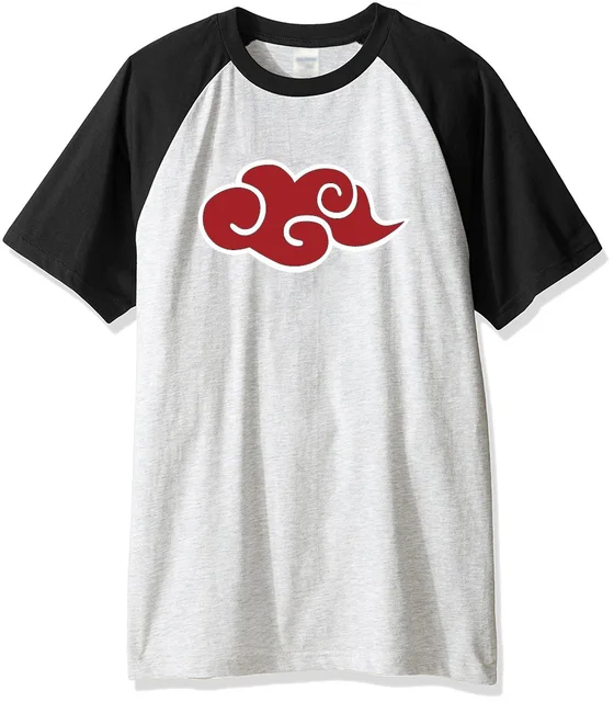 New Japanese Anime Naruto Akatsuki Red Cloud 2019 summer men's t shirts