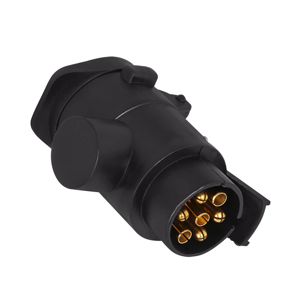 

Durable 7 To 13 Pin Adapter Connector Pin Socket Trailer 12V Towbar Towing Caravan Truck Electrical Converter
