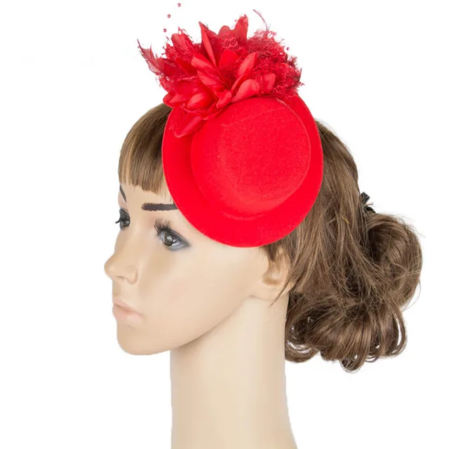 red wedding hat