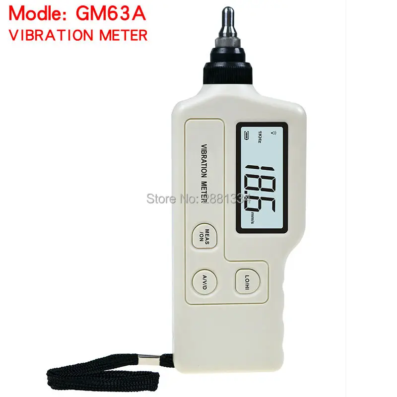 

GM63A Handheld Portable LED Digital Vibration Sensor Meter Tester Vibrometer Analyzer Acceleration Without box