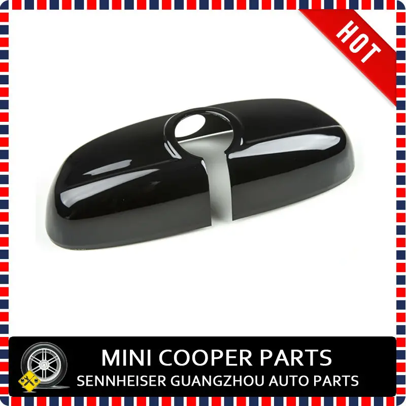 Последние Мини Купер черный стиль mini Ray ABS Материал с защитой от ультрафиолетового излучения, внутренняя зеркальная Крышка для mini cooper F56(1 шт./компл