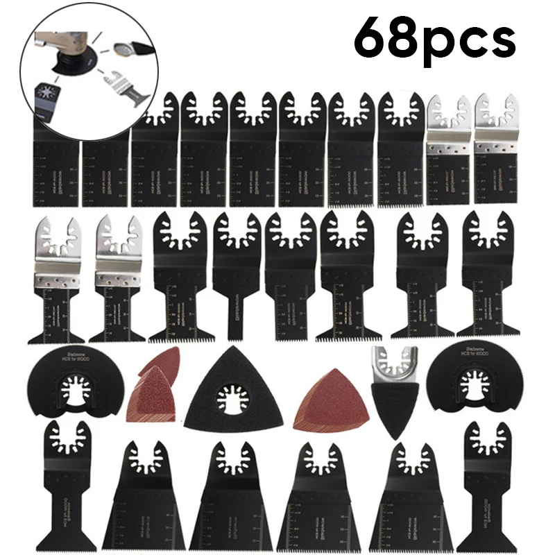 

68pcs Oscillating Sanding Sheets Pads Tool Replacement For Fein Makita Milwaukee
