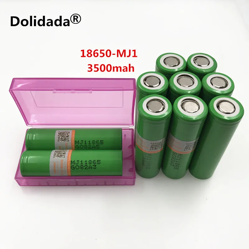 

10pcs Dolidada 100% original 18650 battery 3500mah 3.7v rechargeable battery for LG MJ1 18650 lithium battery 3.7V 3500 mah