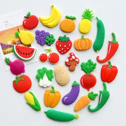 Магнит на холодильник сувенирное украшение 3d Симпатичные Фрукты пазл с рисунком овощей обучение маленьких детей прекрасный мультфильм