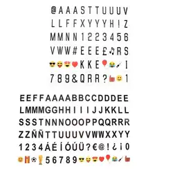 90 шт. A4 A5 Кино окна свет ночника карты видов Письма Символ цифры Emoji уникальным узором карты для светодио дный комбинации коробка