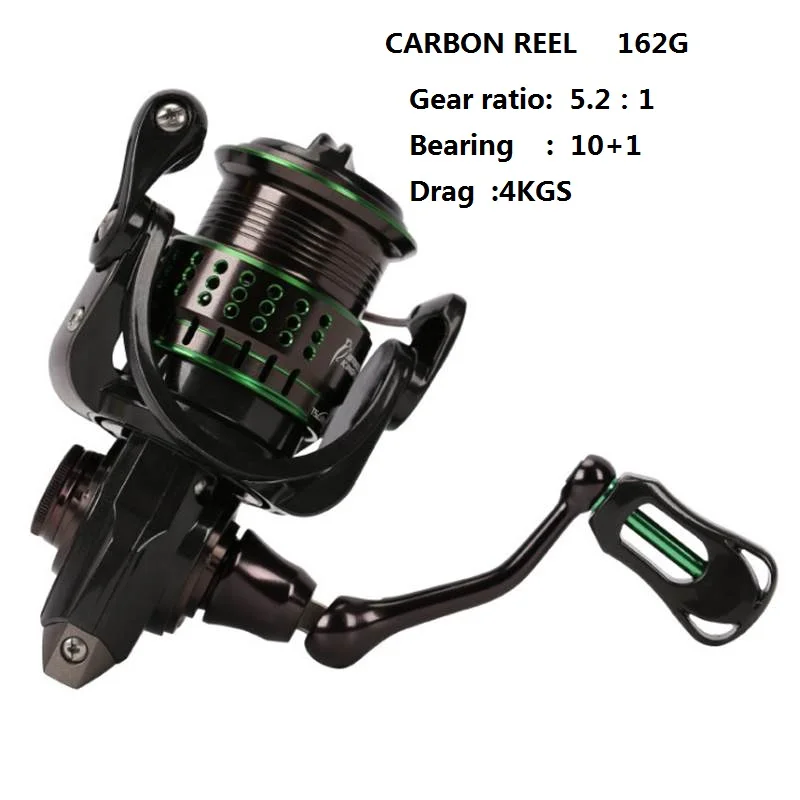 TSURINOYA kingfisher 800/1000 Spinning reel 5.21 bb10+1 DRAG4KG Carbon