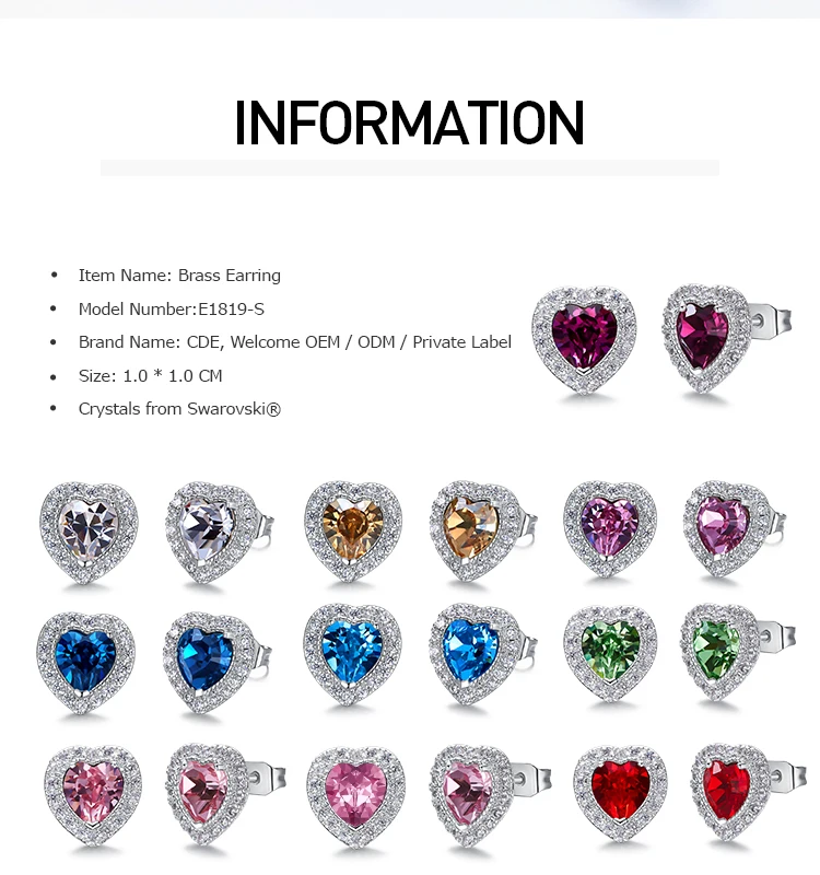 Swarovski Birth Stone Earrings (2)