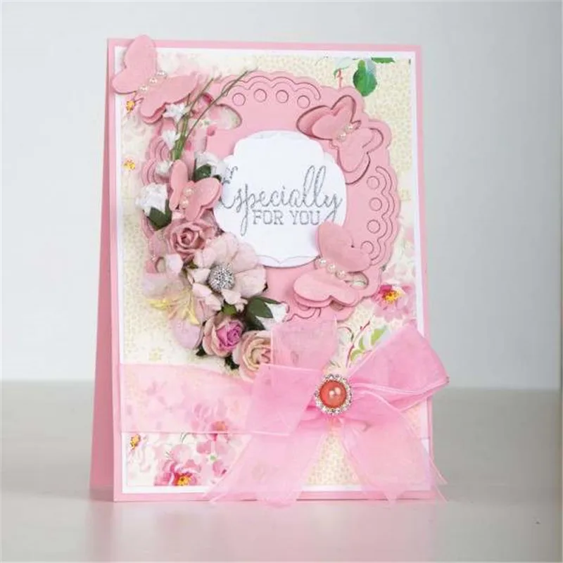 

Naifumodo Animal Butterfly Cutting Dies for Scrapbooking Frame Craft Dies New Arrival 2018 Embossing Stencil Card Decoration