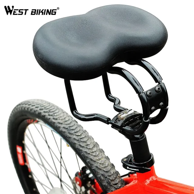WEST BIKING Bike Saddle Ergonomic Saddles Padded Noseless Saddle