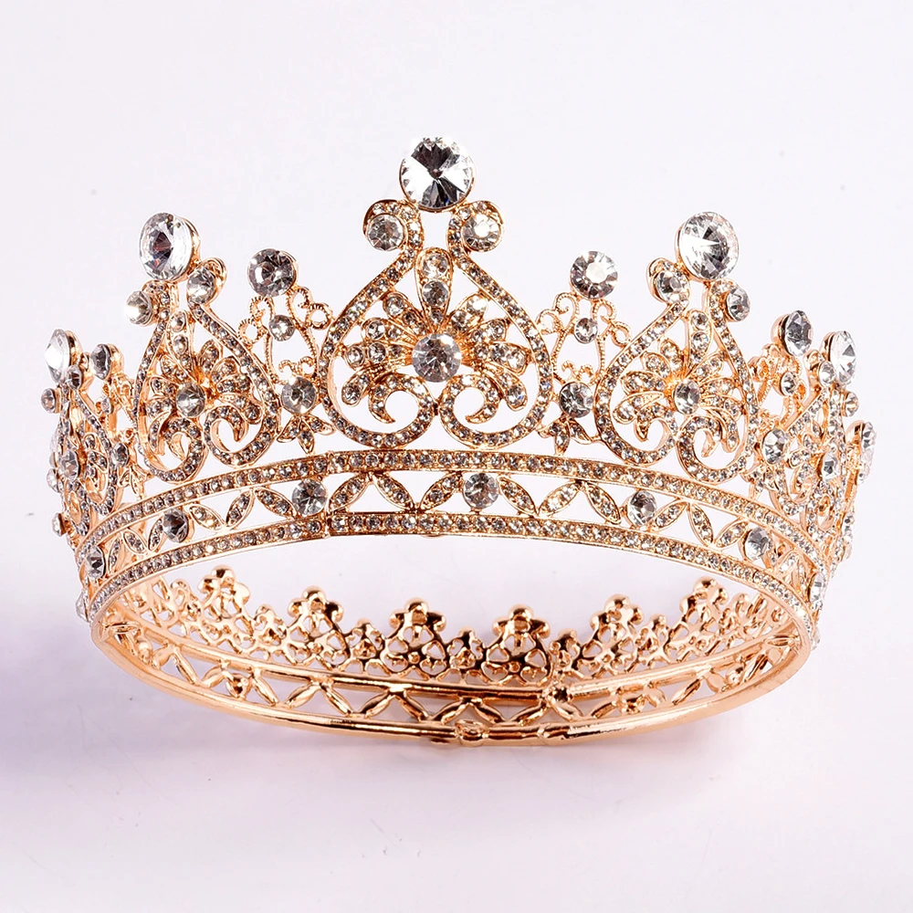 

Fashion Vintage Bridal Hair Accessories for Women Wedding Crown Luxury Jewelry Bridal Headpiece Queen Tiaras and Crowns C154