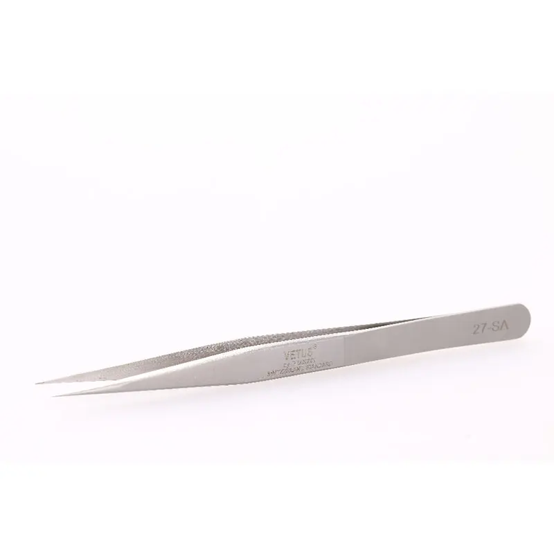VETUS 6A-SA Eyelash Tweezers Stainless Steel Anti-static 3D/6D Volume Eyelash Extension Best Quality Fan Tweezer 5