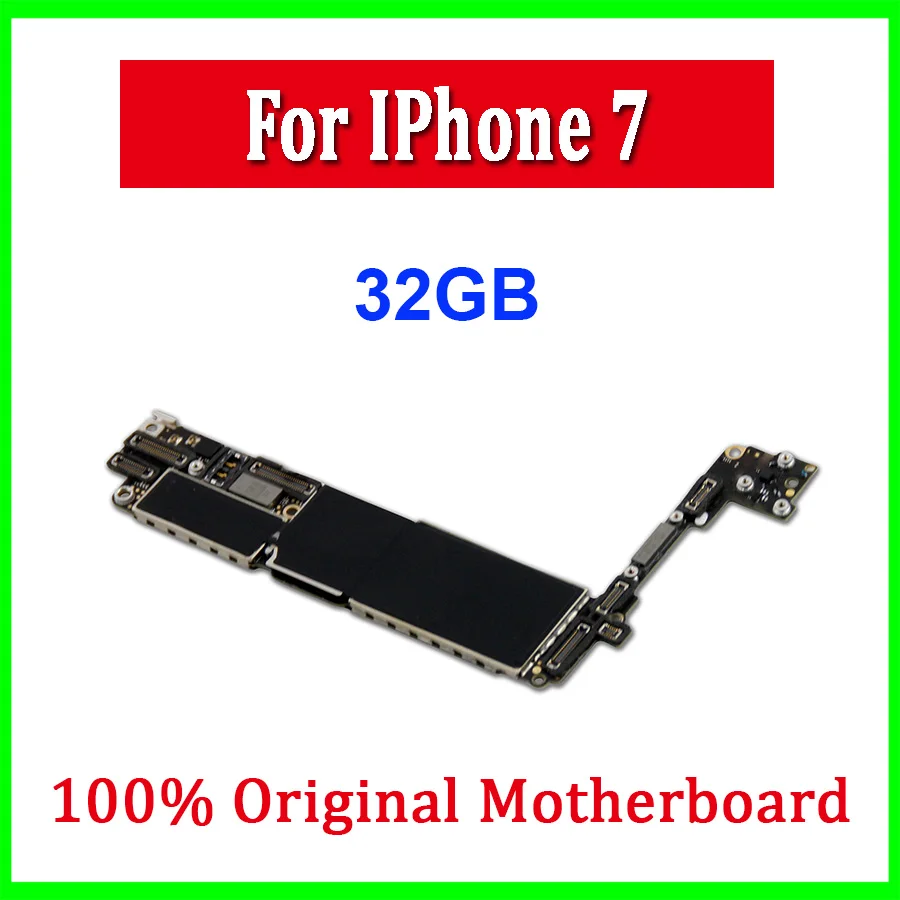 32 ГБ 100% оригинальная материнская плата для iphone 7 без Touch ID разблокирована 4 дюйма с